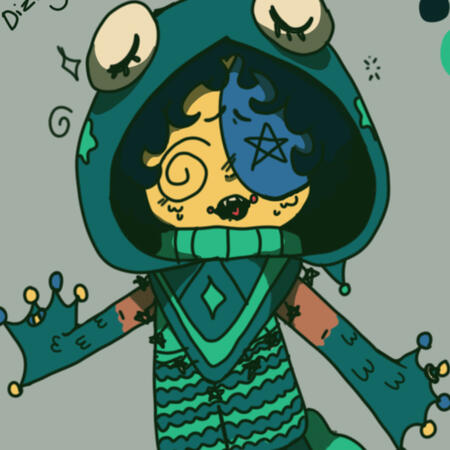 12/30/25 a small drawing of silly being a bit dizzy